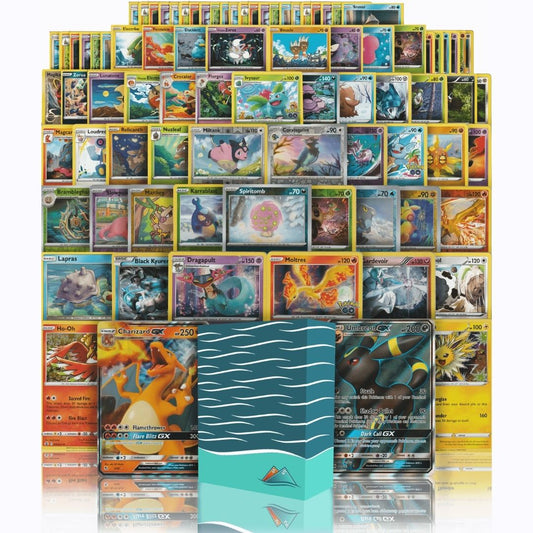 Ultra Rare Deluxe Pack | 100+ Authentic Pokemon Cards | 2x Ultra Rare Guaranteed | Legendary, VSTAR, VMAX, V, GX, or EX | Bonus 20x Holos or Rares | SS Deck Box