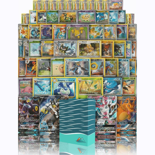 Ultra Rare Premium Bundle | 100+ Authentic Pokemon Cards | 4x Ultra Rare Guaranteed | Legendary, VSTAR, VMAX, V, GX, or EX | Bonus 40x Holos or Rares | SS Deck Box