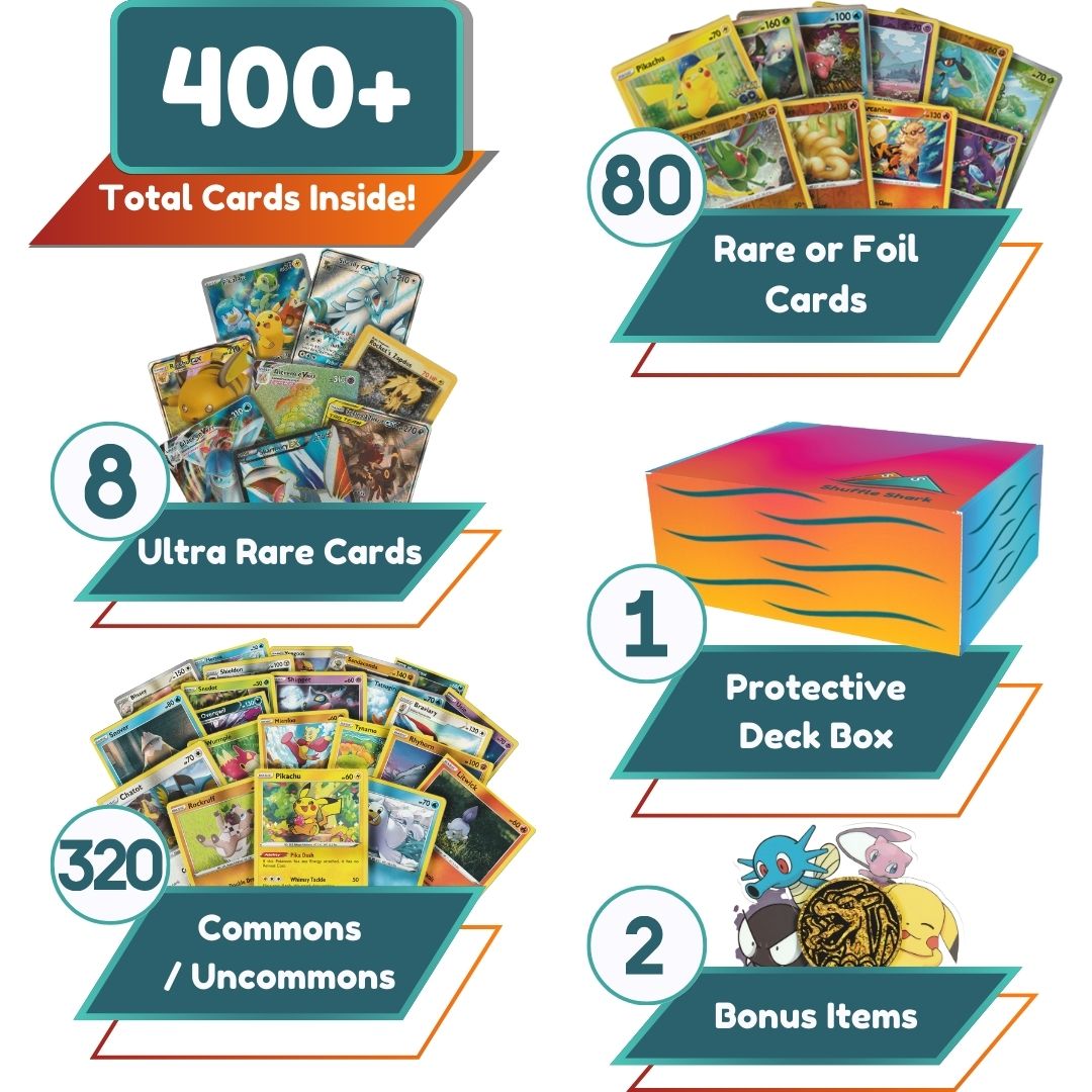 pokemon cards champion pack Ultra Rare Champion Bundle | 400+ Authentic Pokemon Cards