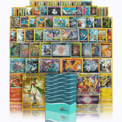 Ultra Rare Deluxe Pack | 100+ Authentic Cards | 2x Ultra Rare Guaranteed | EX, MEGA, V, VSTAR, VMAX, ILLUSTRATION | SS Deck Box